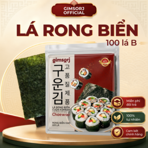 Rong Biển Khô Gimsoji Loại B 100 Lá - Giá Sỉ