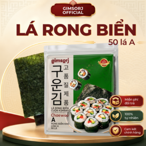 Rong Biển Khô Gimsoji Loại A 50 Lá 206g – Gói Nhỏ Nhập Thử Cho Đại Lý Mới